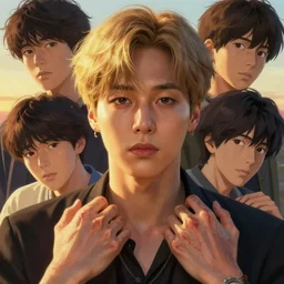 : + aesthetic portrait commission of a of ACCURATE YOONGI YOONGI YOONGI is SPOCK + VEINY HANDS + hyperdetailed face at golden hour, safe for work (SFW). Character design by charlie bowater, ross tran, artgerm, and makoto shinkai, detailed, 2021 award winning film poster painting