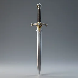 a sword, the tip of the sword looks similar to a dragon head, trending on artstation, highly detailed, octane render, product photography 4 k