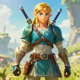 an in game portrait of mecha reggie fils aime from the legend of zelda breath of the wild, breath of the wild art style.
