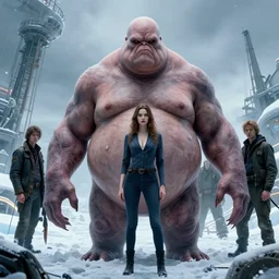 hyperrealistic rendering, fat smooth john carpenter flesh monster kurt russel by bernie wrightson and killian eng and joe fenton, beautiful girl the thing 1 9 8 2 creature monstr john carpenter by stanley artgerm lau, antarctica, research station, cold, snow, wlop, the thing alien assimilation, metamorphose, rossdraws, frank frazetta, andrei riabovitchev, marc simonetti