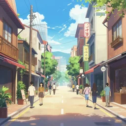 Panorama,anime,street