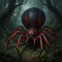 epic hyperdetailed portrait of a haunting 🐙🕷 lurking in the shadows. vivid nightmare visions, by greg rutkowski, highly detailed portrait, rococo, digital painting, artstation, concept art, smooth, sharp foccus ilustration, artstation hq. intricate, elegant. art by wlop and artgerm and greg rutkowski and alphonse mucha, masterpiece. misty rainforest