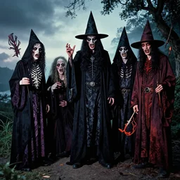 dramatic color photo of dadcore occult wizards on vacation by basil wolverton by robert crumb by william eggleston by annie leibovitz, detailed and creepy, fujifilm velvia 5 0, color photography, sigma 2 8 mm