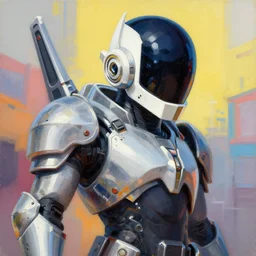greg manchess portrait painting of armored daft punk as overwatch character, medium shot, asymmetrical, profile picture, organic painting, sunny day, matte painting, bold shapes, hard edges, street art, trending on artstation, by huang guangjian and gil elvgren and sachin teng