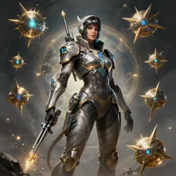 a portrait of a starcraft sniper woman, fantasy character portrait, ultra realistic, wide angle, intricate details, the fifth element artifacts, highly detailed by peter mohrbacher, boris vallejo, craig mullins