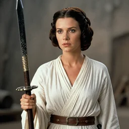 princess Leia played by Mark Hamill, movie still, cinematic,