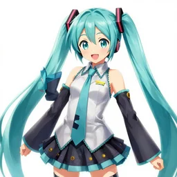 vocaloid wallpaper, hd, highly detailed, bright background