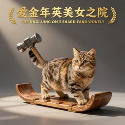 sledge with cat as hammer