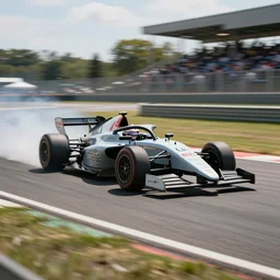 a race car drifting on a race track ultrarealism 8k