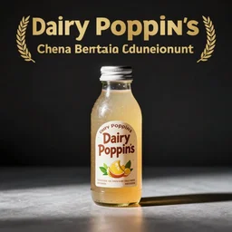 professional studio photo of dairy poppins