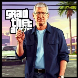 tim cook in gta v cover art