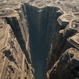 geometric chasm, epic scale, high quality, detailed, artstation, intricate