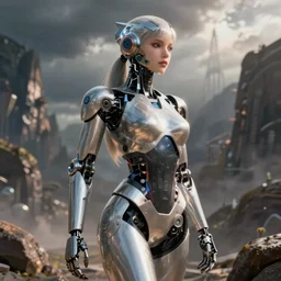 a sexy robot, epic fantasy art, artstation, high definiton, ultra hd