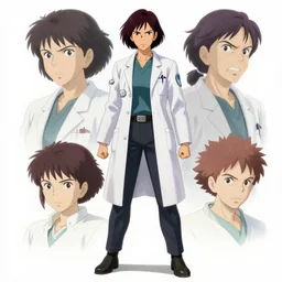 detailed, sharp, full body portrait of an angry female physician wearing a white coat by Ilya Kuvshinov and Anna Dittmann and studio ghibli and WLOP and Rossdraws, digital art, trending on artstation, anime arts, featured on Pixiv, HD, 8K, highly detailed, good lighting, beautiful, epic, masterpiece