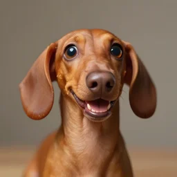 photorealistic smile funny sausage