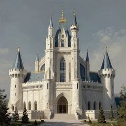 hyperdetailed very detailed painting of a modern castle architectural drawings, very detailed, hypermaximalist, maximalist
