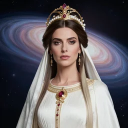 portrait of the powerful empress of the solar system in the style of alejandro silva. glowing, ornate and intricate linework, sharp focus, depth of field, stunning, dynamic lighting, ultrafine and hyperdetailed.