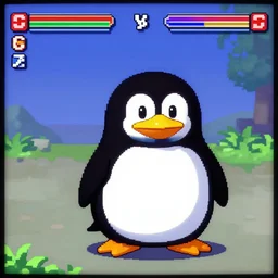 fat penguin, third person, ps 1, in - game screenshot