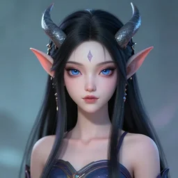 portrait of a young draconic girl, digital art