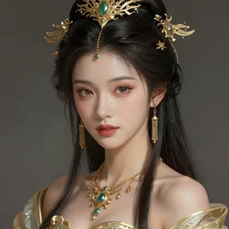 oriental princess, gorgeous, close - up portrait, intricate, elegant, volumetric lighting, scenery, digital painting, highly detailed, artstation, sharp focus, illustration, concept art, ruan jia, steve mccurry