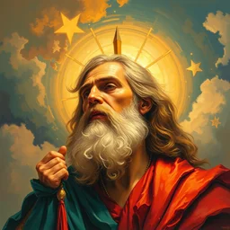a painting of god