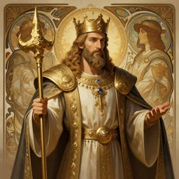 king solomon of israel, photography of kurzgesagt, deep focus, d & d, fantasy, intricate, elegant, highly detailed, digital painting, artstation, concept art, matte, sharp focus, illustration, hearthstone, art by artgerm and greg rutkowski and alphonse mucha