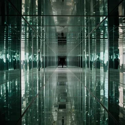 endless corridor made of mirrors