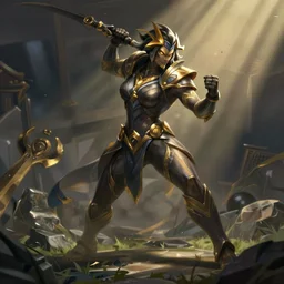 Draw a picture of The Unforgiven in League of Legends