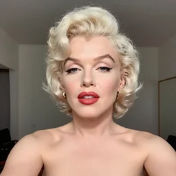 iPhone selfie of Marilyn Monroe in Los Angeles 2019