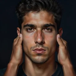 portrait of a muscle spanish male, extreme fine detail background, night, highly detailed, high quality, digital painting, hyperrealistic, by gaston bussiere, j. c. leyendecker, craig mullins