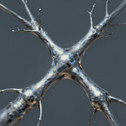 synapses, chrome metal. fantasy, digital painting, hd, detailed.