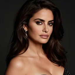 sexy Penelope cruz, fantasy, highly-detailed, elegant, dramatic lighting, gorgeous face, sexy gown, lifelike, photorealistic face, diffuse light, photorealism, photo taken with canon EOS 5D and 50 mm lens