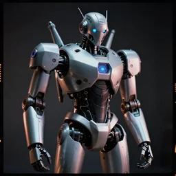 mata au hi made,, cybertronic robot, cinematic, volumetric lighting, f 8 apeture, eastman 5 3 8 4 film,