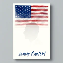 minimalist movie poster, carter, channing tatum is united states president jimmy carter!, patriotic, minimal, fan art, trending on artstation