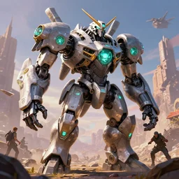 snapmaw machine mecha animal beast robot of horizon forbidden west horizon zero dawn bioluminiscence global illumination ray tracing hdr fanart arstation by sung choi and eric pfeiffer and gabriel garza and casper konefal