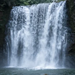 peaceful waterfall