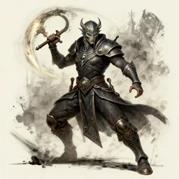 arcane battlemage action pose, concept art, trending on artstation, wlop, ross draws, digital painting, mixed media, intricate details,