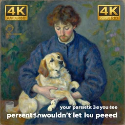 the pet your parents wouldn't let you keep, painting by georges seurat, award winning art, 8 k, 4 k