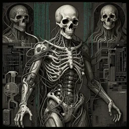 death deity by jeffrey smith and wlop and gustave dore, featuring wires, circuitry, code, binary, cryptonomicon, dmt entity, ambient occlusion, 3 d concept render, scientifically accurate, artstation, intricate, beautiful, look at that detail!