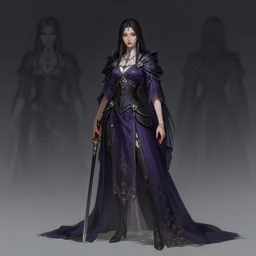 game concept art / character design of a sorceress, trending on artstation, seoul, south korea