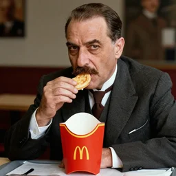 mustafa kemal ataturk eating mcdonalds