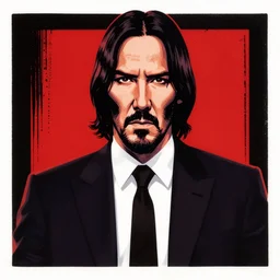 individual john wick silk screen butcher billy style