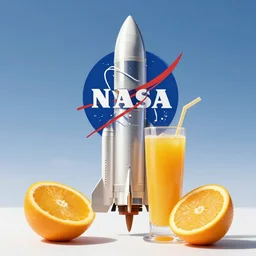 orange juice as nasa rocket