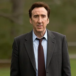 Nicolas Cage as The Dude from The Big Lebowski, hyperrealistic