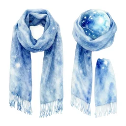 frosted astral glacial scarves watercolor artwork confirmed orb