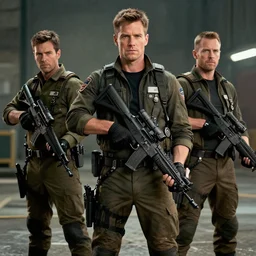 The A-Team in the year 2030, very detailed, realistic, cinematic masterpiece