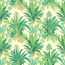 textile pattern concept design in the style of suzie zuzek and lilly pulitzer, jungle motif, repeating, seamless