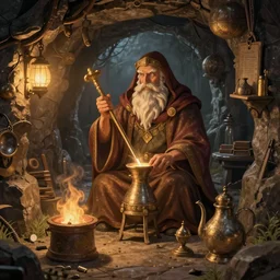 dungeon below ground wizard alchemy equiptment