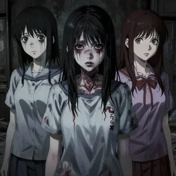 psychological horror in the style of yoshii chie and hikari shimoda and martine johanna, highly detailed, photo - realistic
