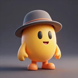 a bean game character wearimg a hat, realism, octane render, trending on artstation, unreal engine, volumetric lighting - n 9